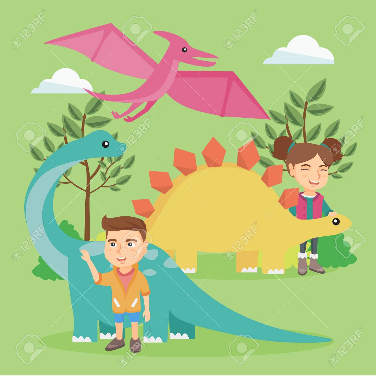 白人就学前の子供は恐竜が屋外で遊んで 男の子と女の子が公園で恐竜について学習します 元気な子どもは恐竜をなでます ベクトル漫画のイラスト 正方形のレイアウト のイラスト素材 ベクタ Image 白人就学前の子供は恐竜が屋外で遊んで 男の子と女の子が公園で恐竜について学習します 元気な子どもは恐竜をなでます ベクトル漫画のイラスト 正方形のレイアウト のイラスト素材 ベクタ Image