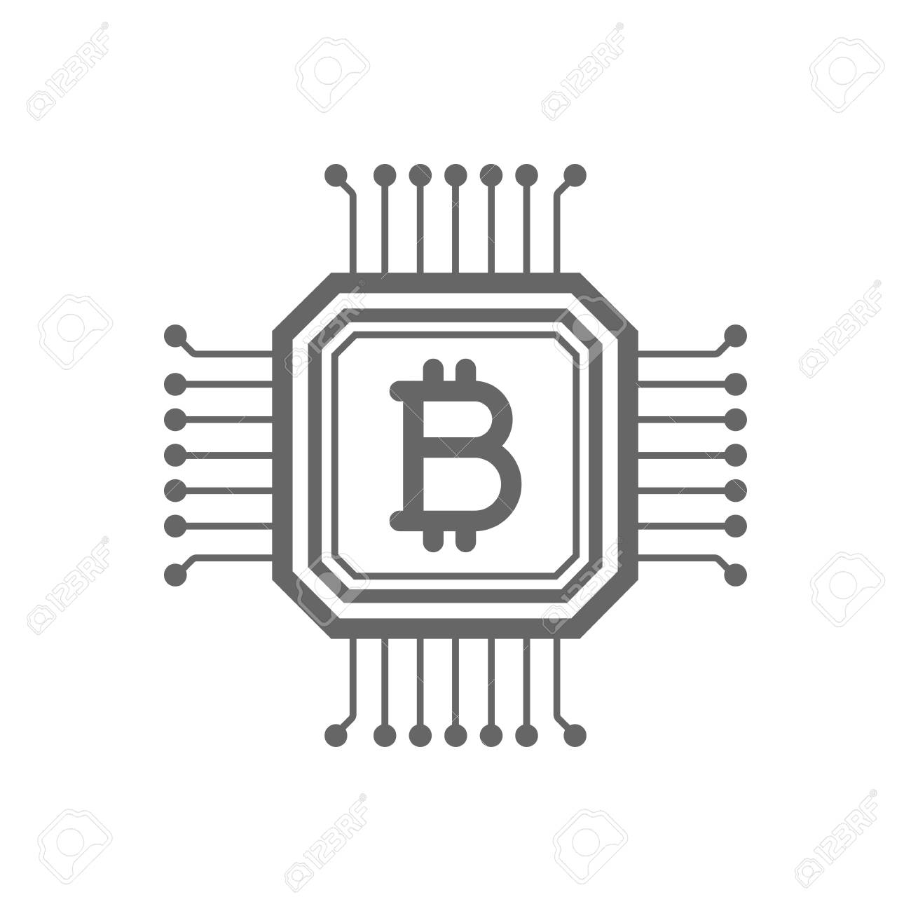 Bitcoin Blockchain Line Icon. Cryptocurrency Bitcoin Blockchain Concept.  Linear Vector Icon Isolated On White Transparent Background. Royalty Free  SVG, Cliparts, Vectors, and Stock Illustration. Image 87288964.