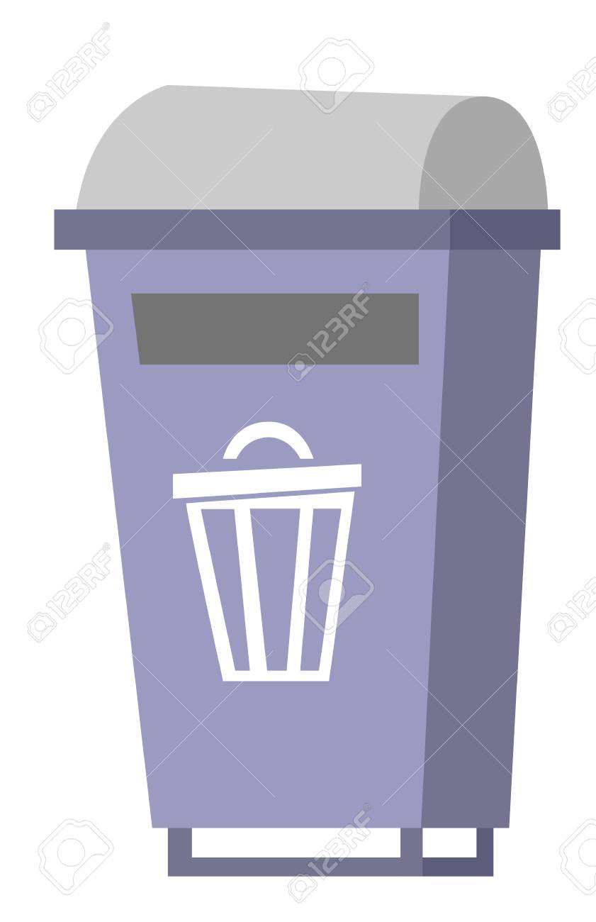 一般廃棄物の Bin を分別します 廃棄物偏析と生ごみリサイクルのコンセプト ベクトル漫画イラスト白背景に分離されました のイラスト素材 ベクタ Image