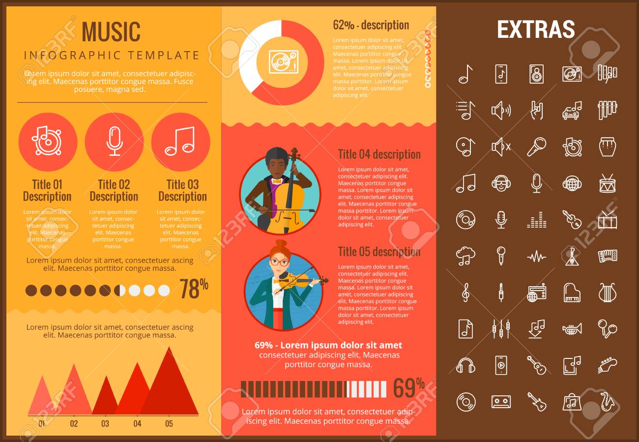 Music Infographic Template Elements And Icons Infograph Includes Royalty Free Cliparts Vectors And Stock Illustration Image 90096795 music infographic template elements and icons infograph includes
