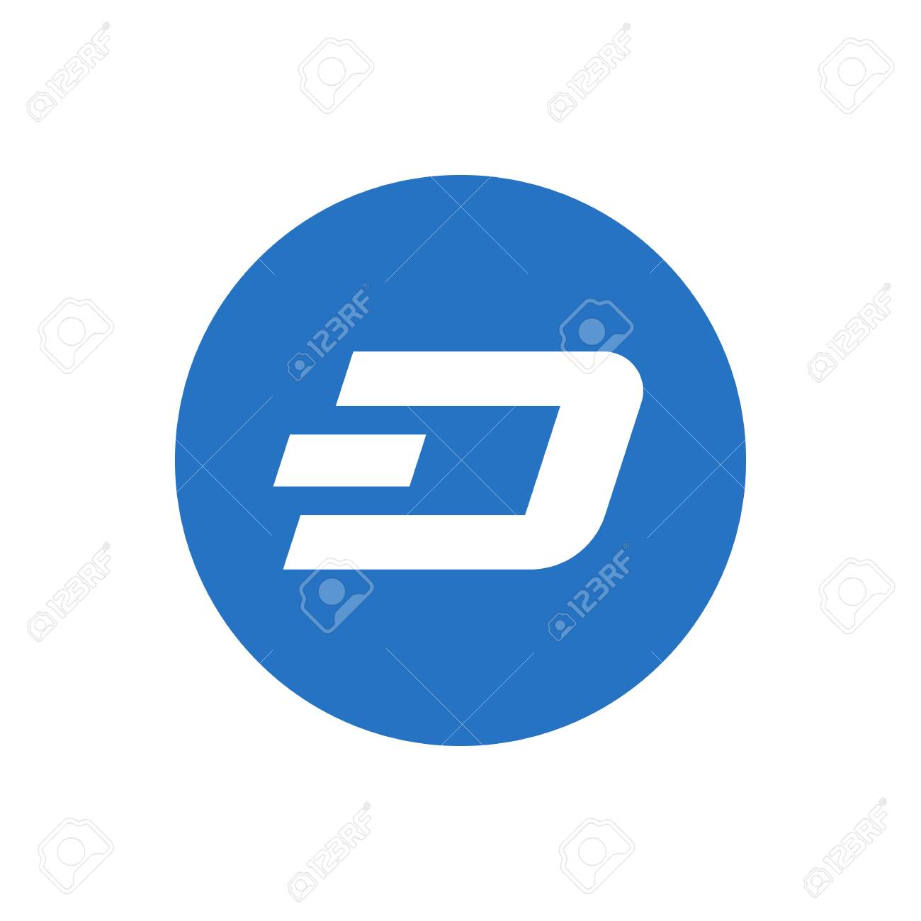 Dash Coin Symbol Logo. Logotipo Del Tablero De Moneda Crypto Aislado Sobre  Fondo Blanco. Gráficos Vectoriales Ilustraciones svg, vectoriales, clip art  vectorizado libre de derechos. Image 91757392