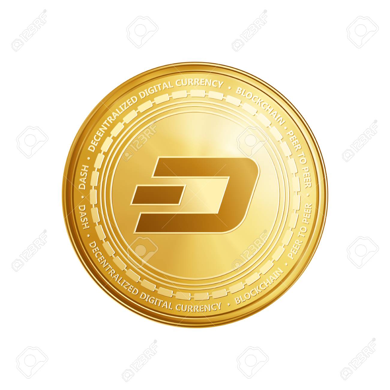 Moneda De Oro Del Tablero. Símbolo Crypto De La Rociada De La Moneda Del  Blockchain De La Moneda Aislado En El Fondo Blanco. Ilustración Vectorial  Realista. Ilustraciones svg, vectoriales, clip art vectorizado