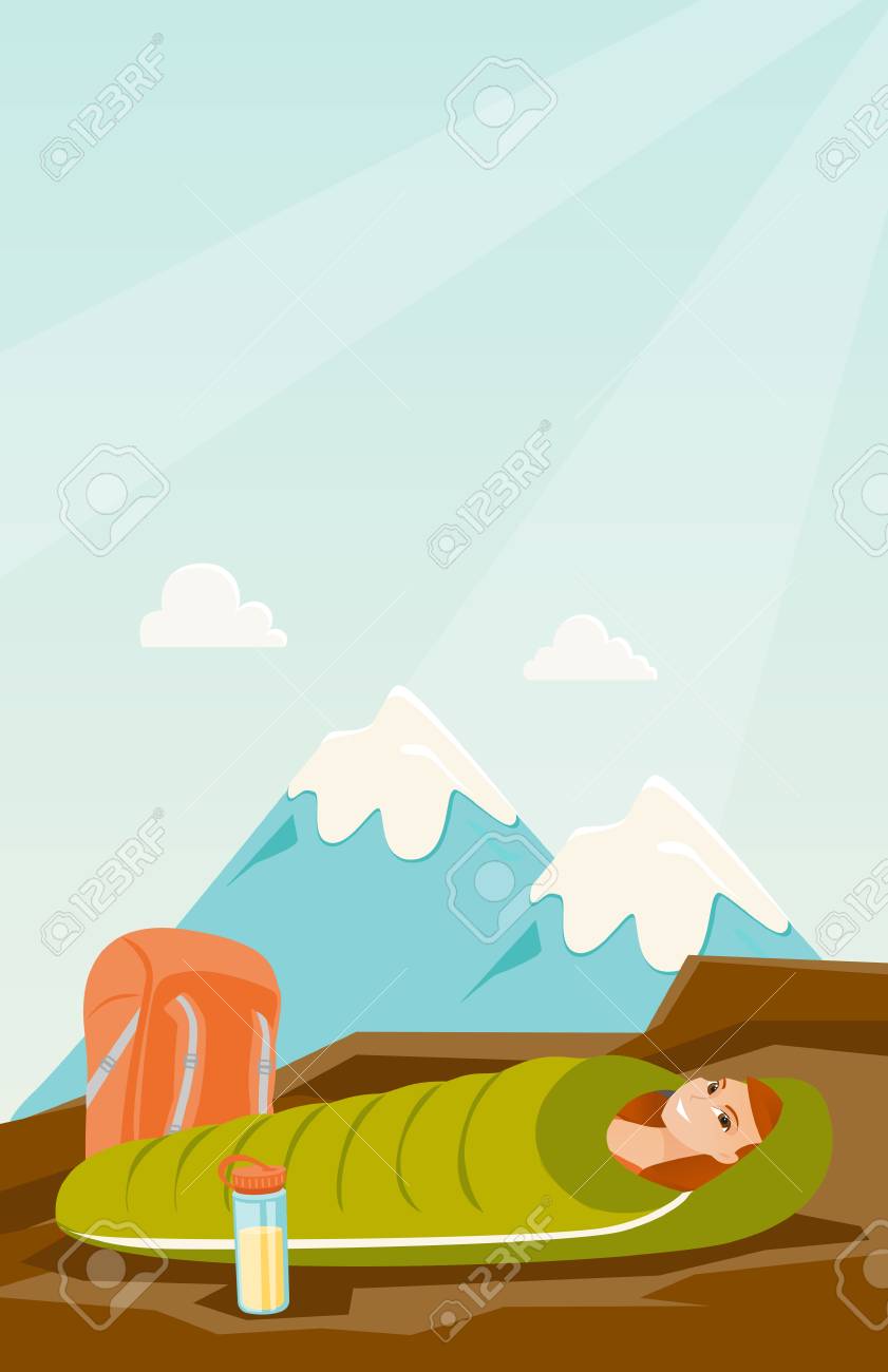 山のハイキング中に寝袋の中で眠っている若い白人白人女性 地面に横たわる幸せな女性は ミイラの寝袋に包まれていました ベクトル漫画イラスト のイラスト素材 ベクタ Image 山のハイキング中に寝袋の中で眠っている若い白人白人女性 地面に横たわる幸せな女性は ミイラの寝袋に包まれていました ベクトル漫画イラスト のイラスト素材 ベクタ Image