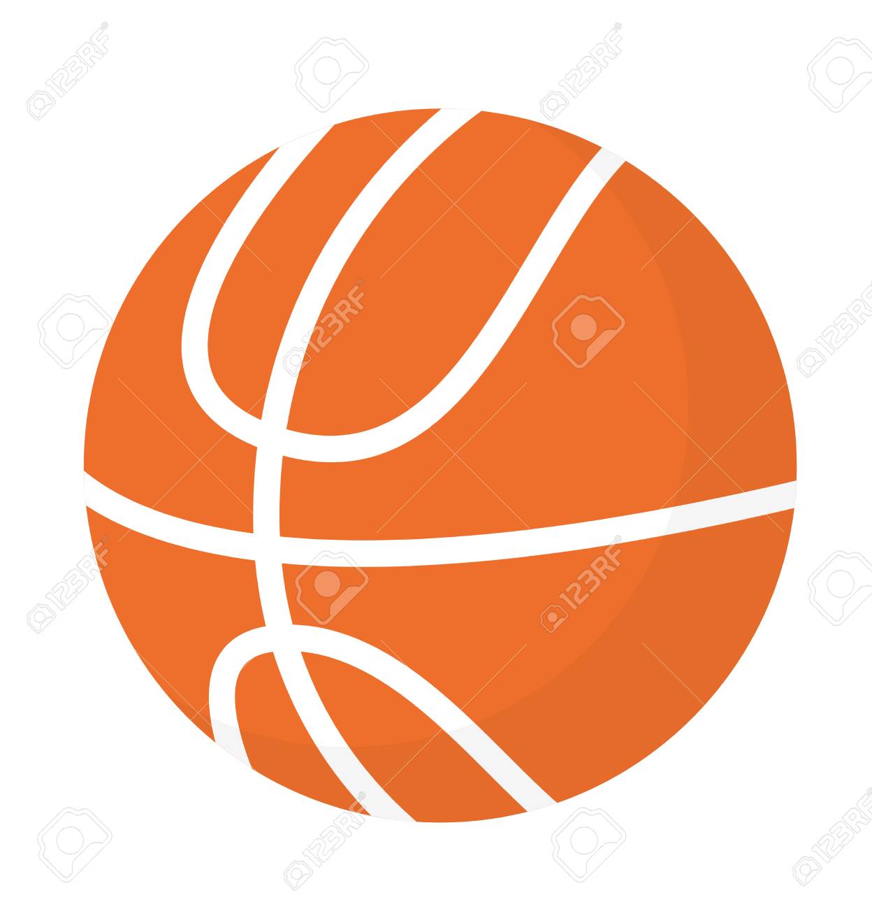 Clip Art Of Basketball - Bola De Basquete Desenho - Free