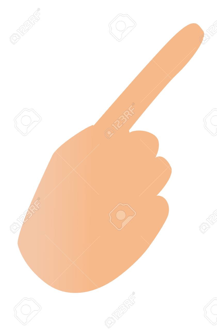 親指人間の絵 交差させた指 （指を交差） を使って手します。のイラスト素材