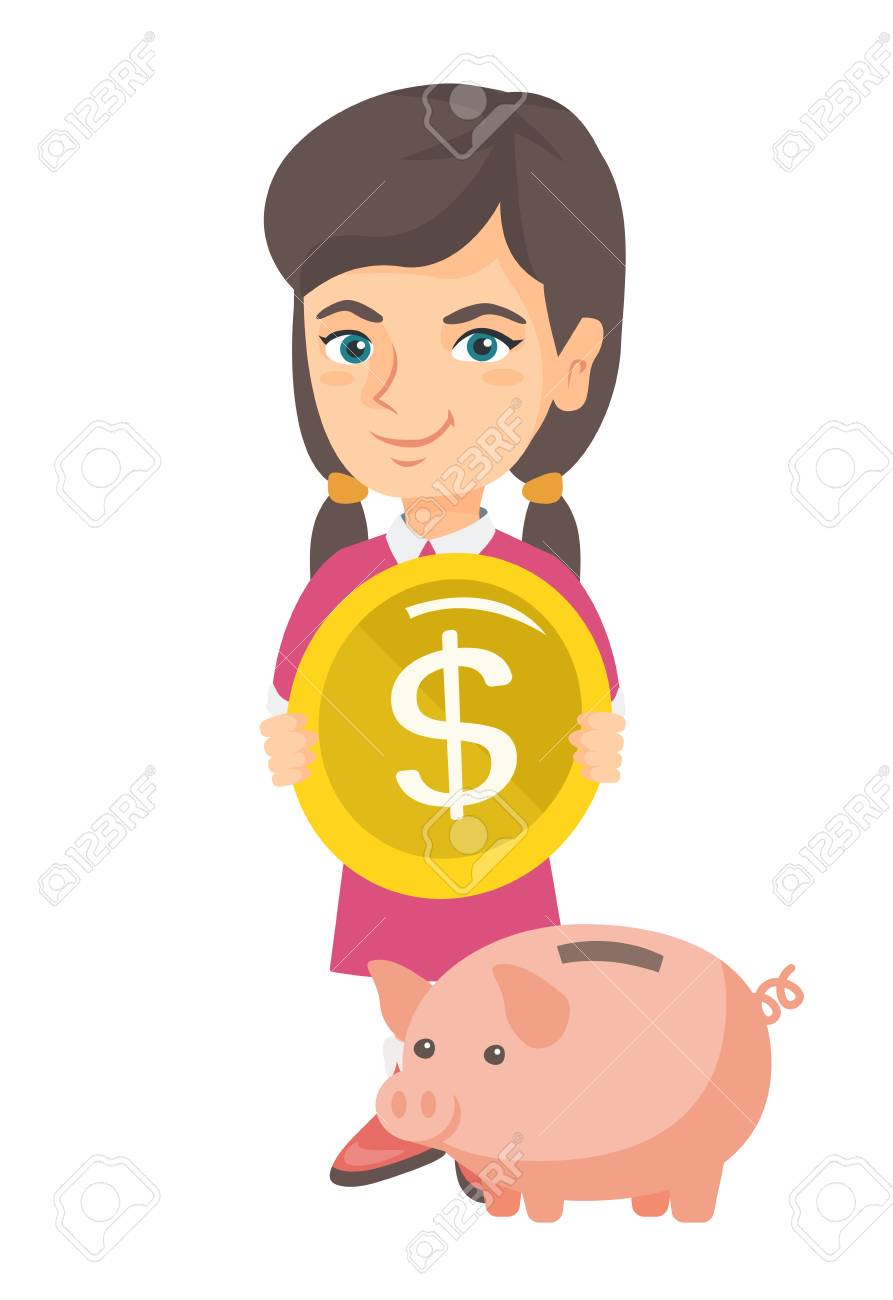 piggy bank girl