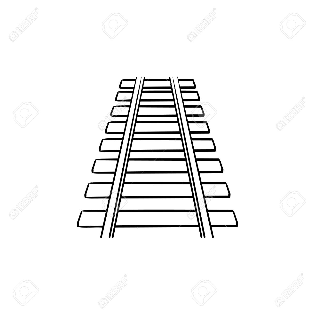 rails-hand-drawn-outline-doodle-icon-railway-track-railroad-and-train-transport-steel-rails-concept-vector-sketch-illustration-for-print-web-mobile-and-infographics-on-white-background-royalty-free-svg-cliparts-vectors