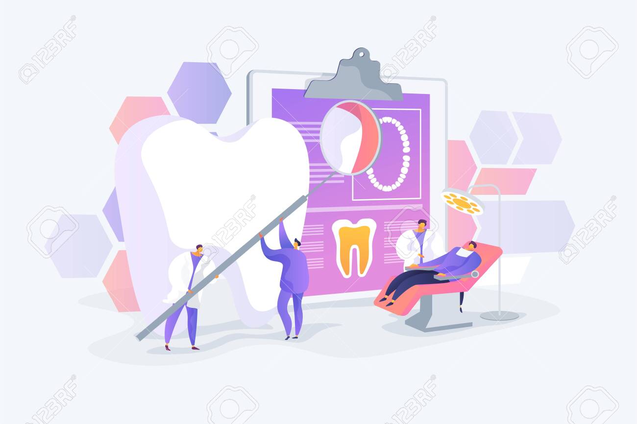 Stomatology And Orthodontics Medical Center Teeth Treatment Royalty Free Cliparts Vectors And Stock Illustration Image 128545687