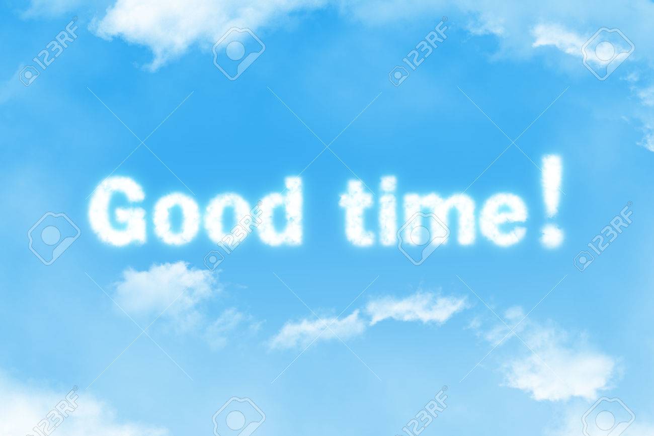 青い空と白い雲に良い単語 の写真素材 画像素材 Image