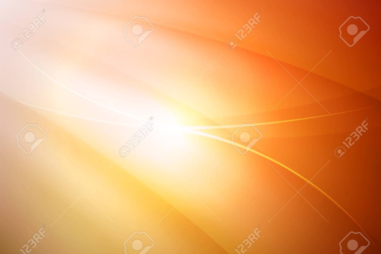 オレンジ グラデーション曲線ラインの抽象的な背景 の写真素材 画像素材 Image