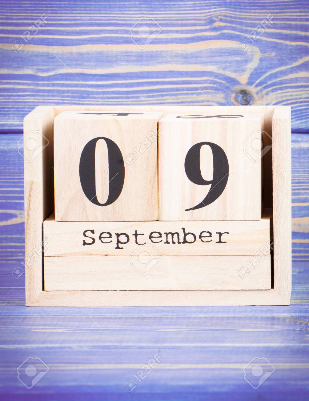 September 9th. Date Of 9 September On Wooden Cube Calendar Stock Photo,  Picture and Royalty Free Image. Image 85259844.