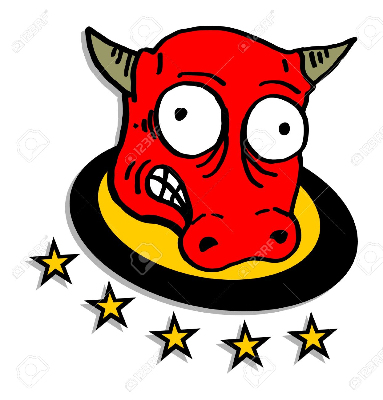 狂った牛のイラスト素材 ベクタ Image