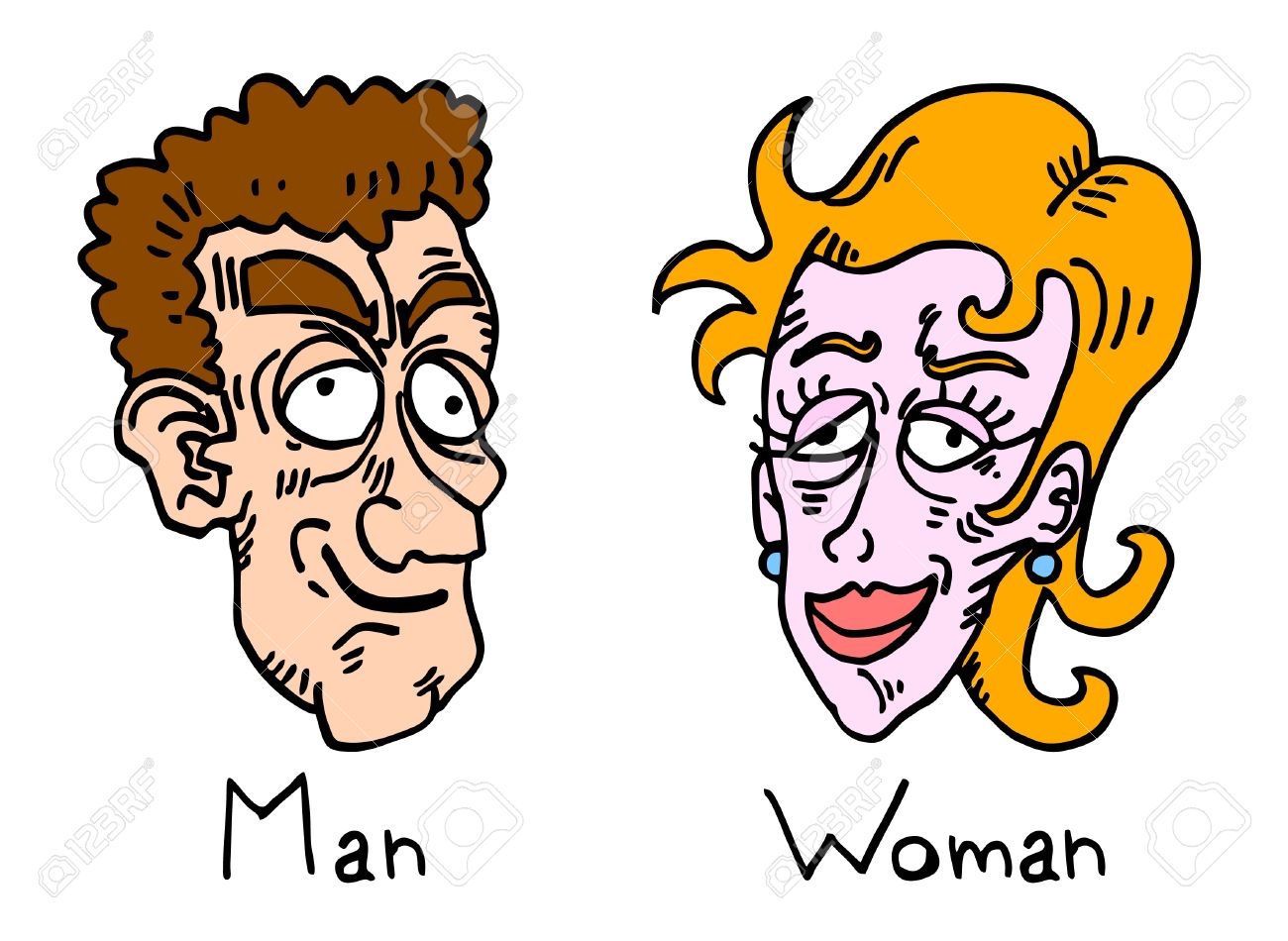 Comic Draw Of Ugly Man And Woman Royalty Free Cliparts Vectors And Stock Illustration Image 11822593 Get yours from +1,000 possibilities. comic draw of ugly man and woman