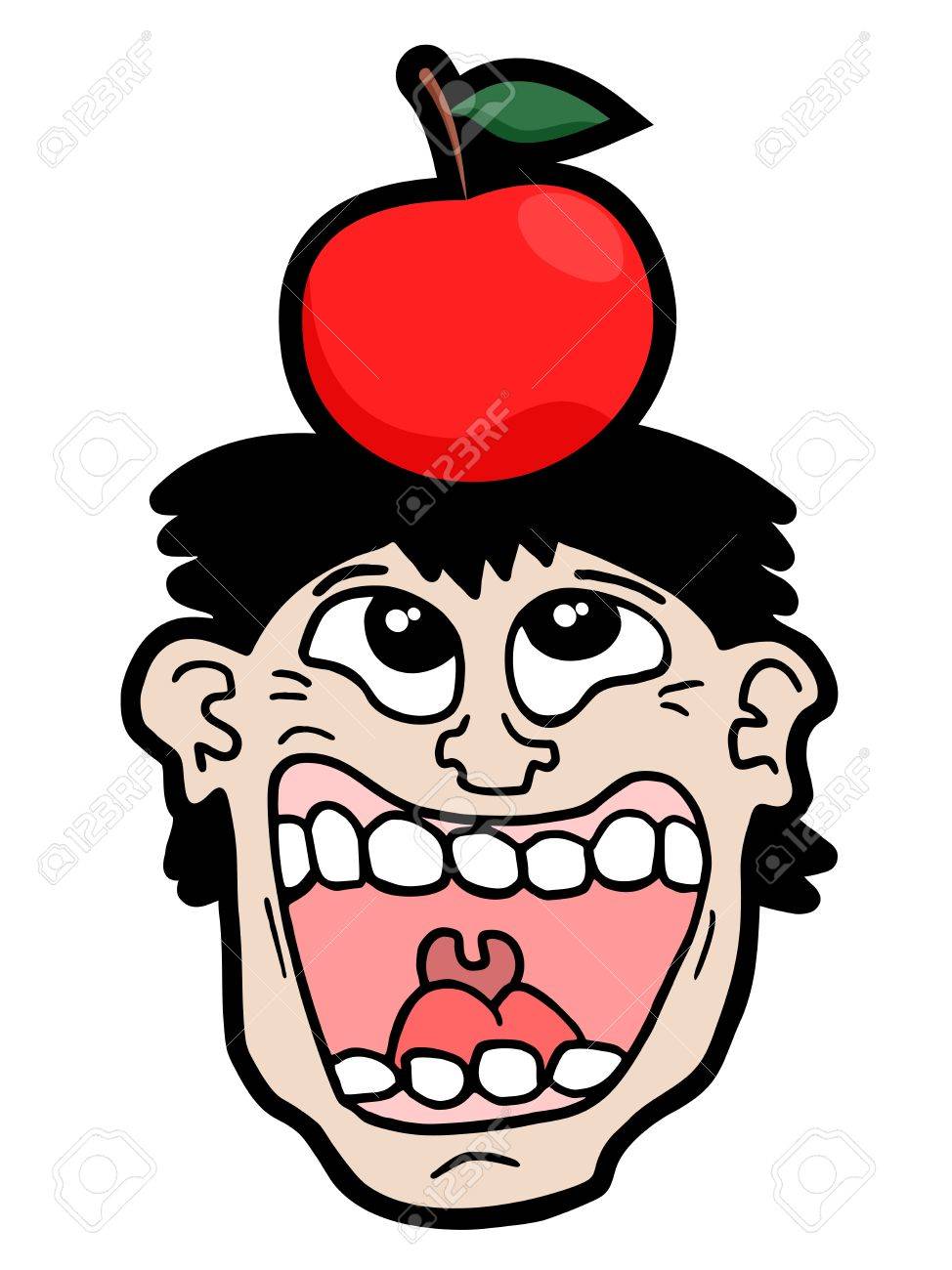 apple joke face royalty