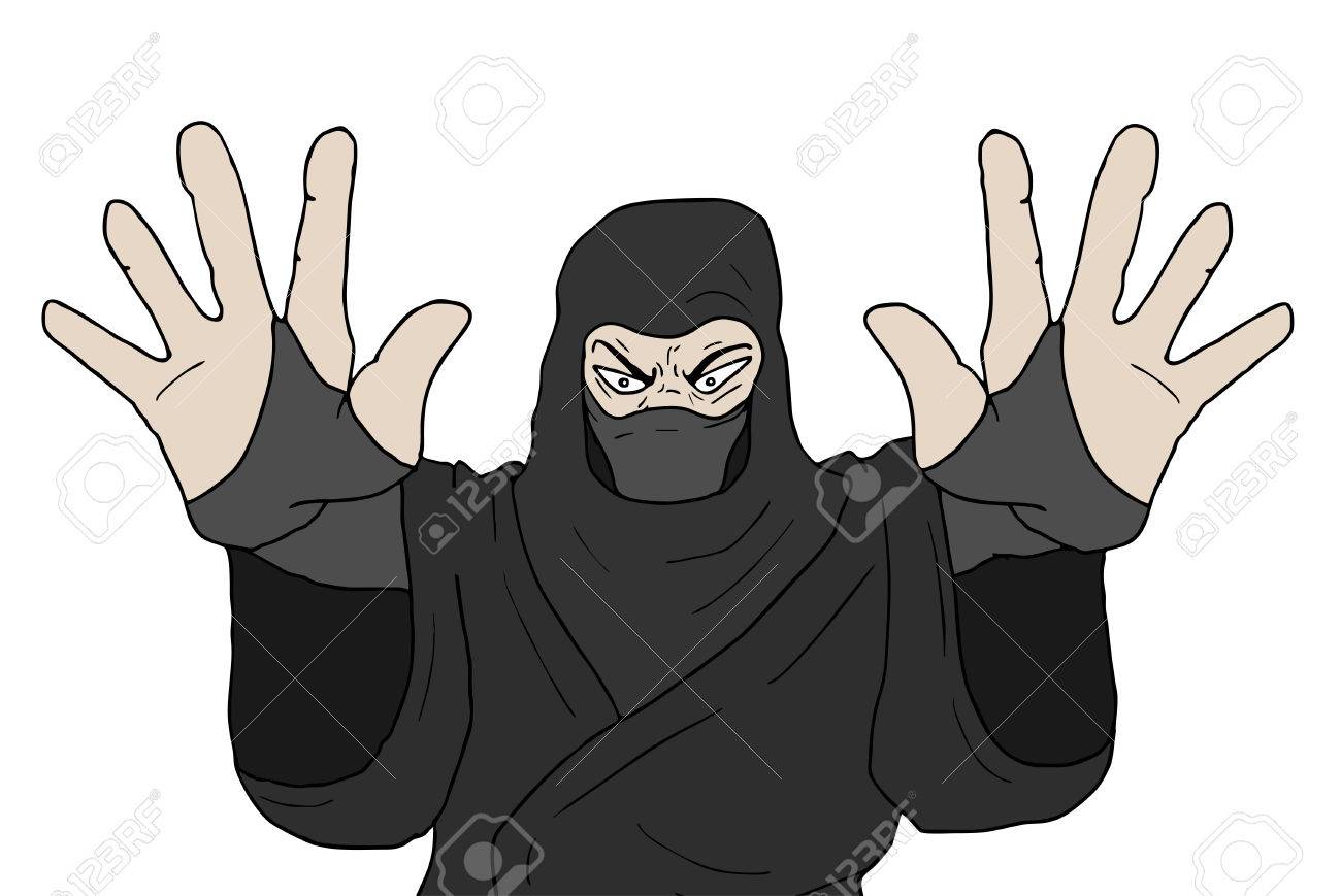 忍者のポーズのイラスト素材 ベクタ Image 忍者のポーズのイラスト素材 ベクタ Image