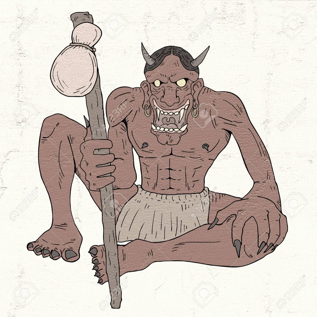 悪魔イラストの写真素材・画像素材 Image 70684942