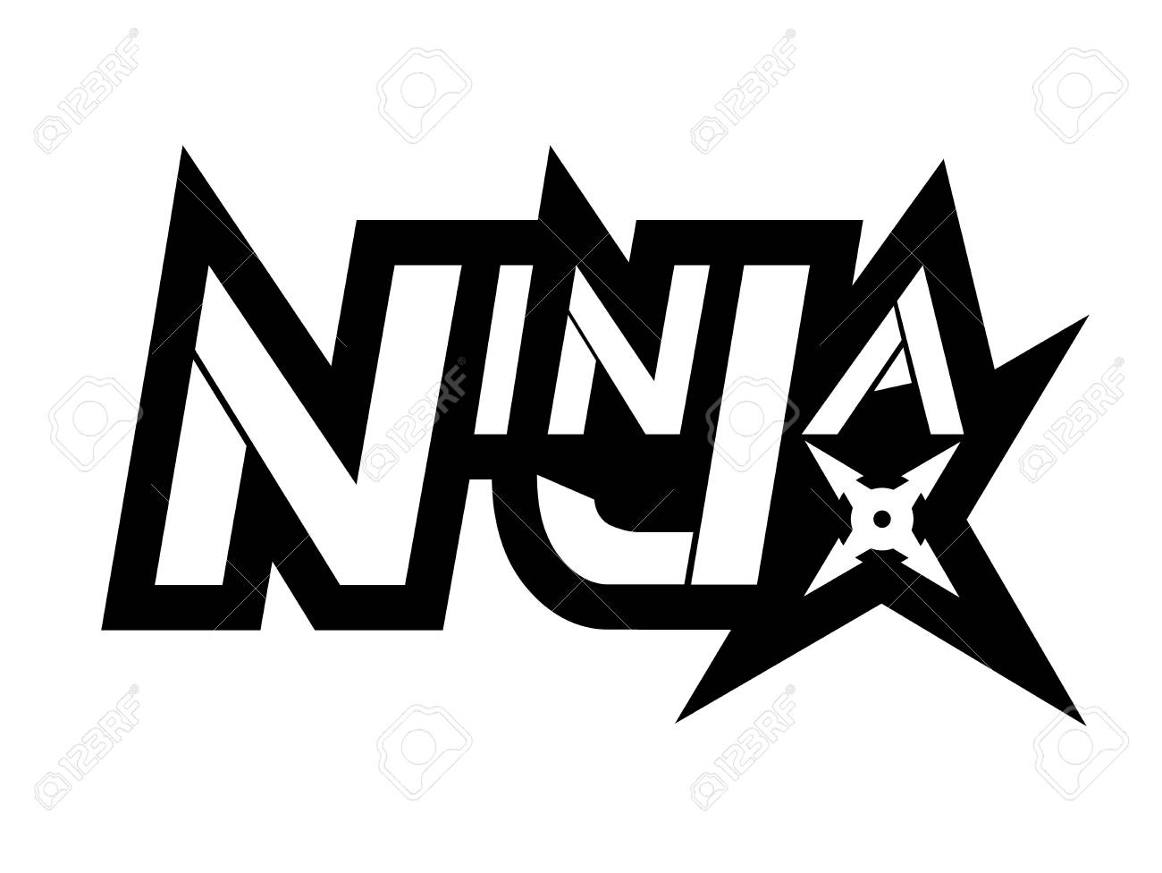ninja logo illustration royalty free cliparts vectors and stock