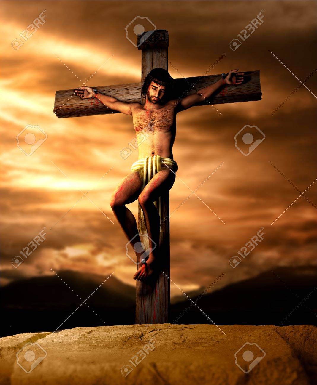 illustration of jesus christ