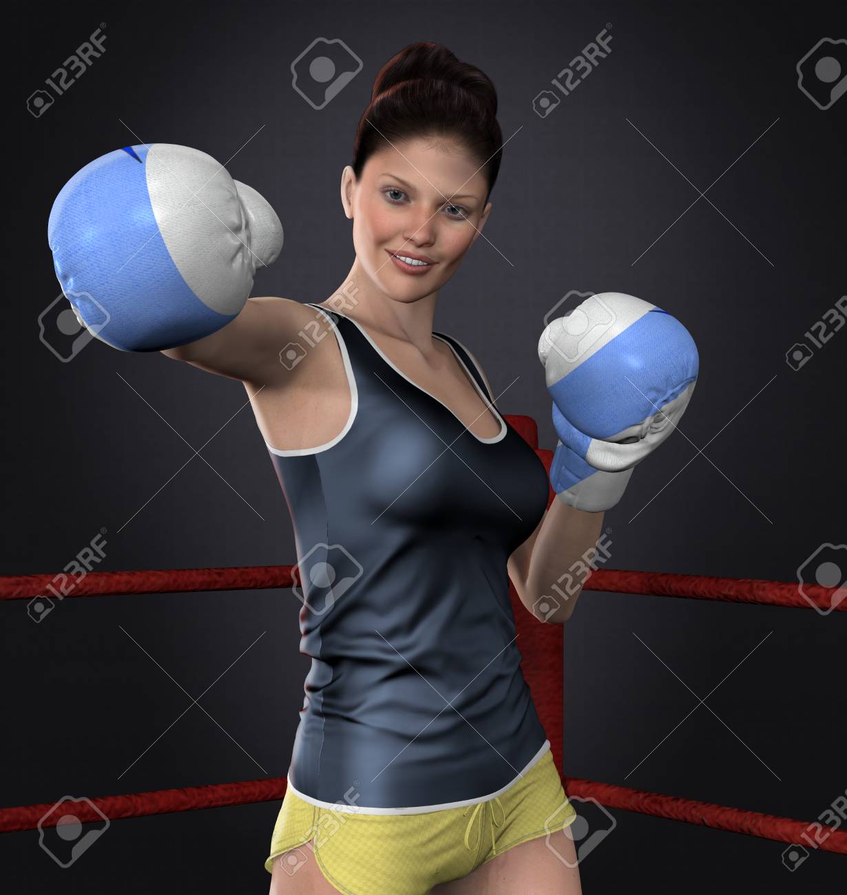 oliver denkerYoung Beautiful Amateur Boxer Girl Pose