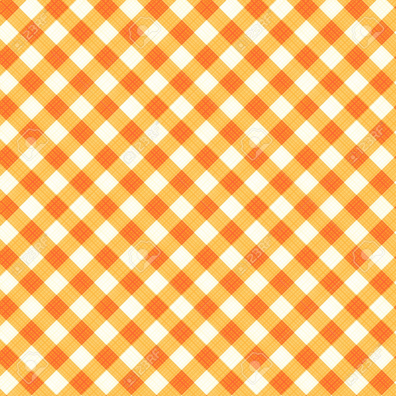 Orange And Ocher Gingham Cloth Background With Fabric Texture Royalty Free Cliparts Vectors And Stock Illustration Image 33556549