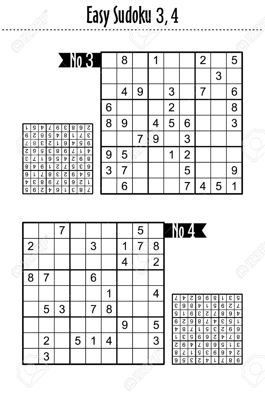 easy-sudoku-puzzles-3-4-suitable-for-kids-beginners-or-just-for-relax-answers-included-royalty-free-svg-cliparts-vectors-and-stock-illustration-image-132085026