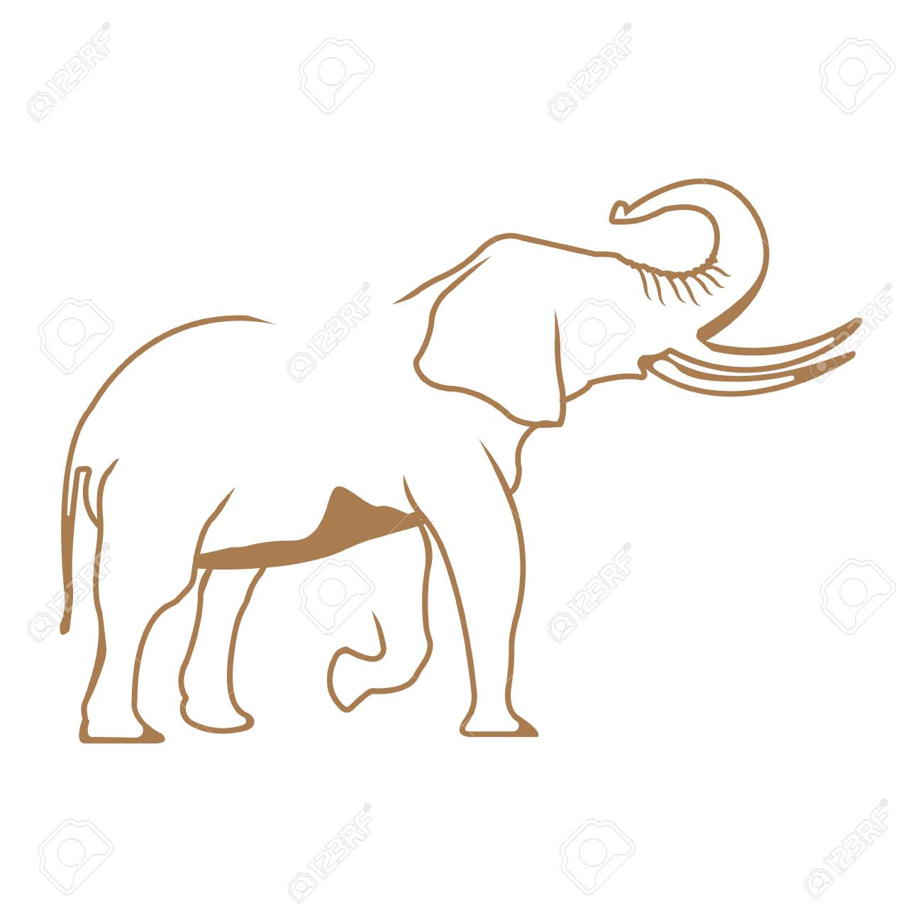 Elephant,animal,silhouette,cartoon,outline - free image from needpix.com, image size:1300x1300
