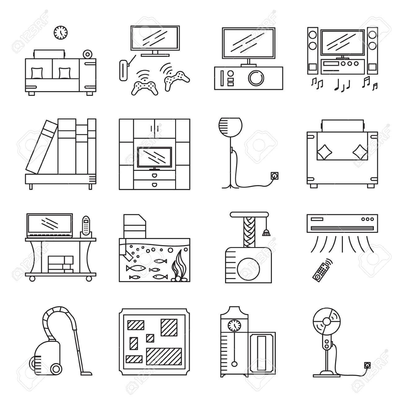 bilder von wohnzimmermöbeln ideen für standardbild wohnzimmermöbel und geräteiconset sammlung von hoher qualität umriss vektor piktogramme 16 farblinienelemente für webdesign oder mobile und von hoher bilder von wohnzimmermöbeln ideen für standardbild wohnzimmermöbel und geräteiconset sammlung von hoher qualität umriss vektor piktogramme 16 farblinienelemente für webdesign oder mobile und von hoher