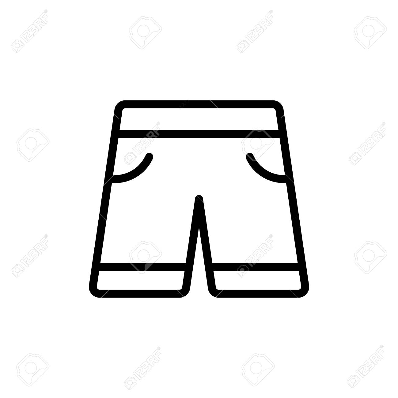 shorts outline