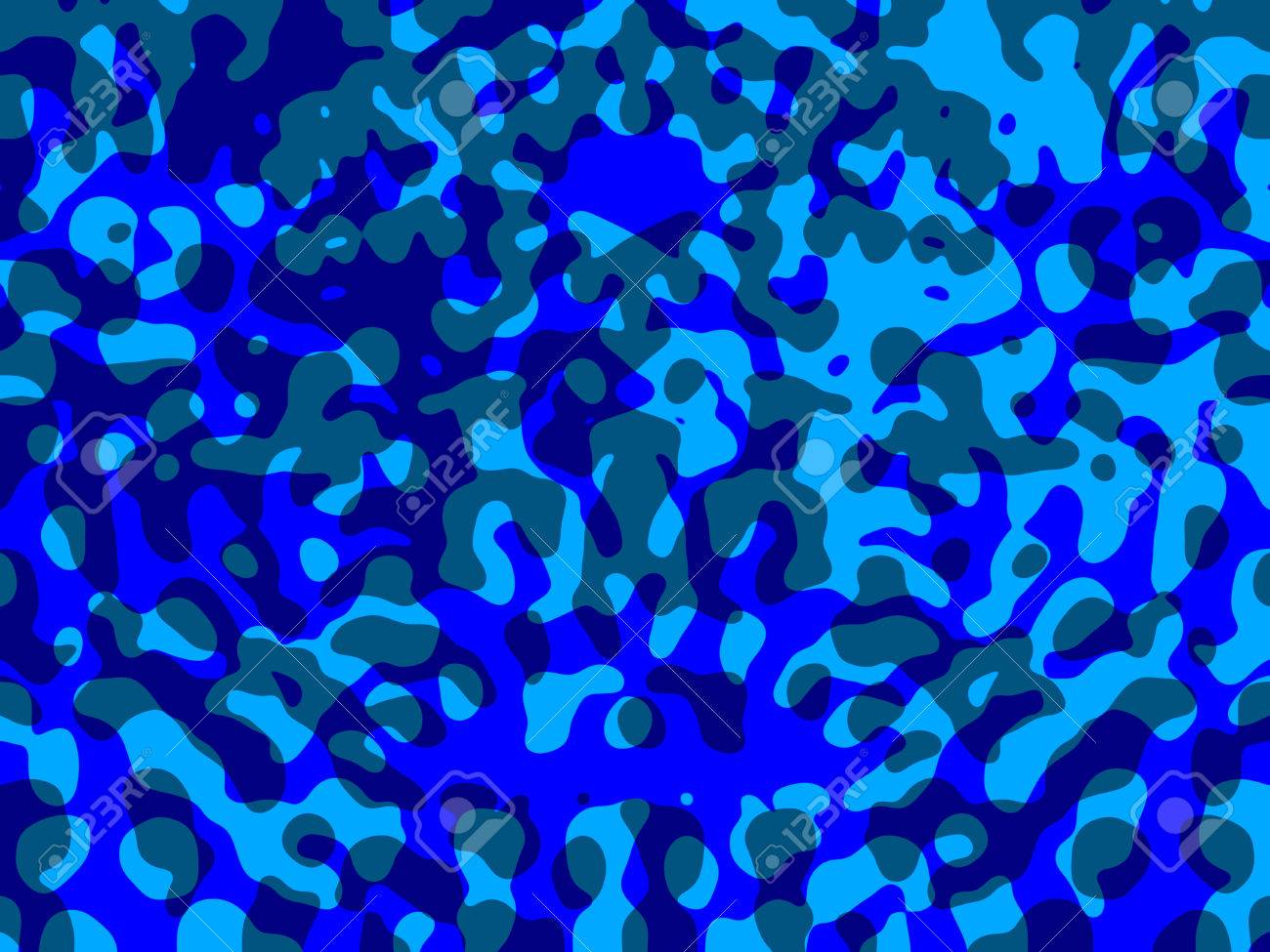青色の背景の Armymilitary 迷彩背景 の写真素材 画像素材 Image