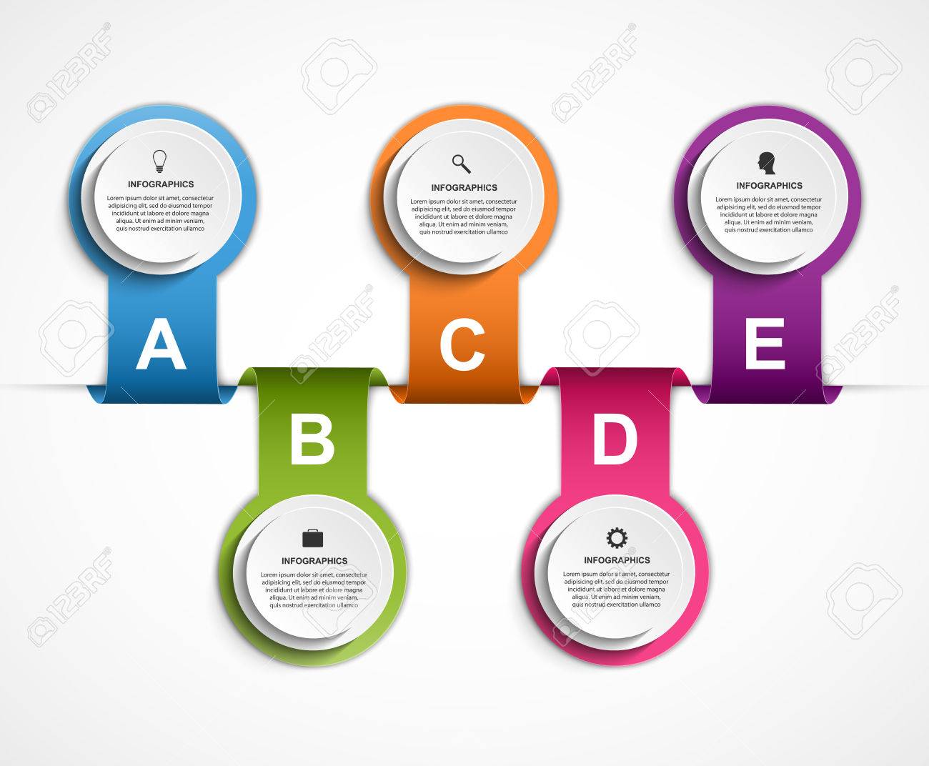 infographic design organization chart template royalty free