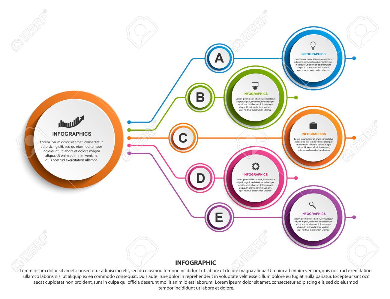 Infographic Design Organization Chart Template For Business Presentations,  Information Banner, Timeline Or Web Design. Royalty Free SVG, Cliparts,  Vectors, and Stock Illustration. Image 104260465., image size:1300x995