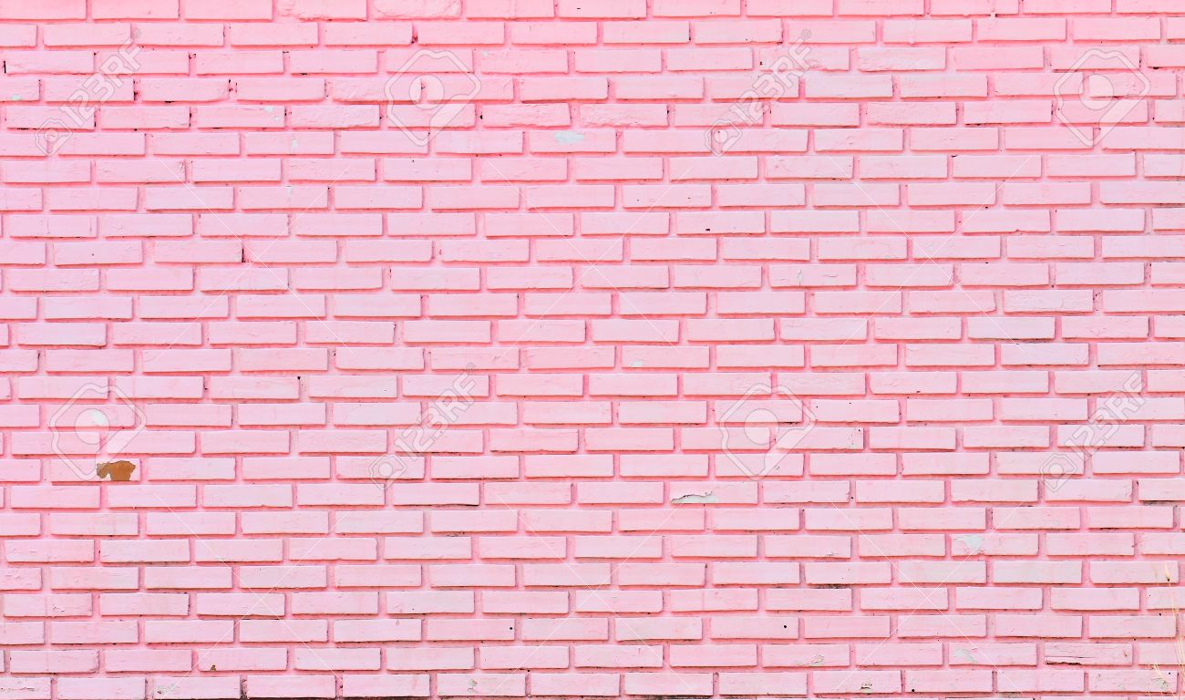ピンクのレンガの壁 の写真素材 画像素材 Image