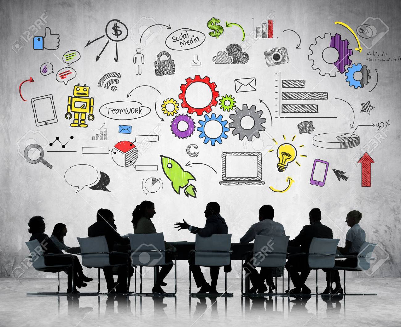 Bussiness Discussion Stock Photo, Picture And Royalty Free Image. Image 31289908.