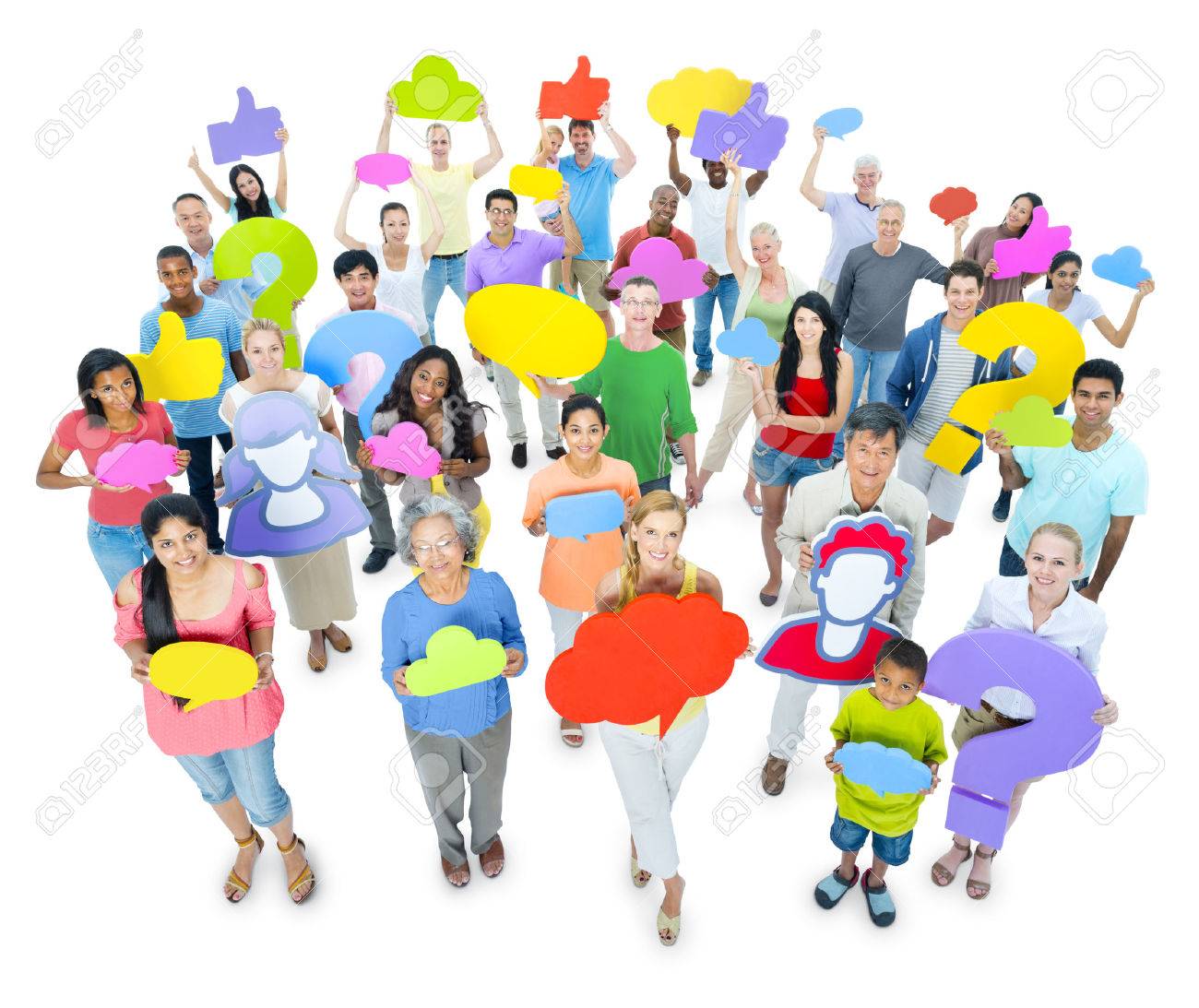 Large Group Of People Sharing Ideas Stock Photo Picture And Royalty Free Image Image 31292741