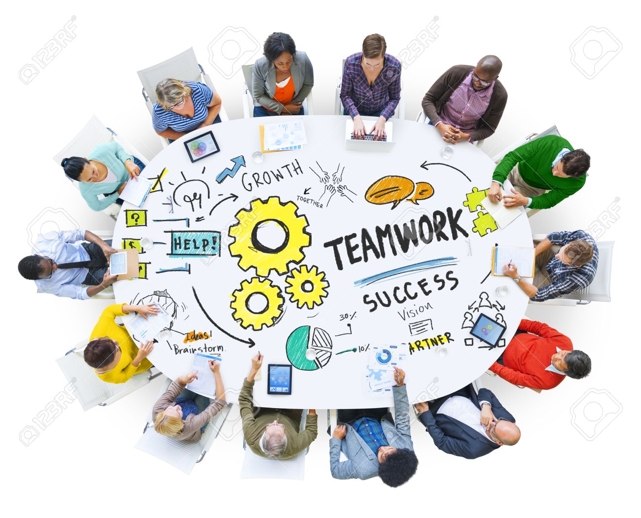 working as a team