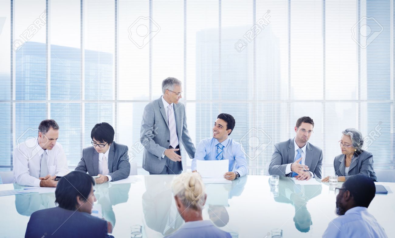 business people corporate meeting presentation communication stock business meeting presentation