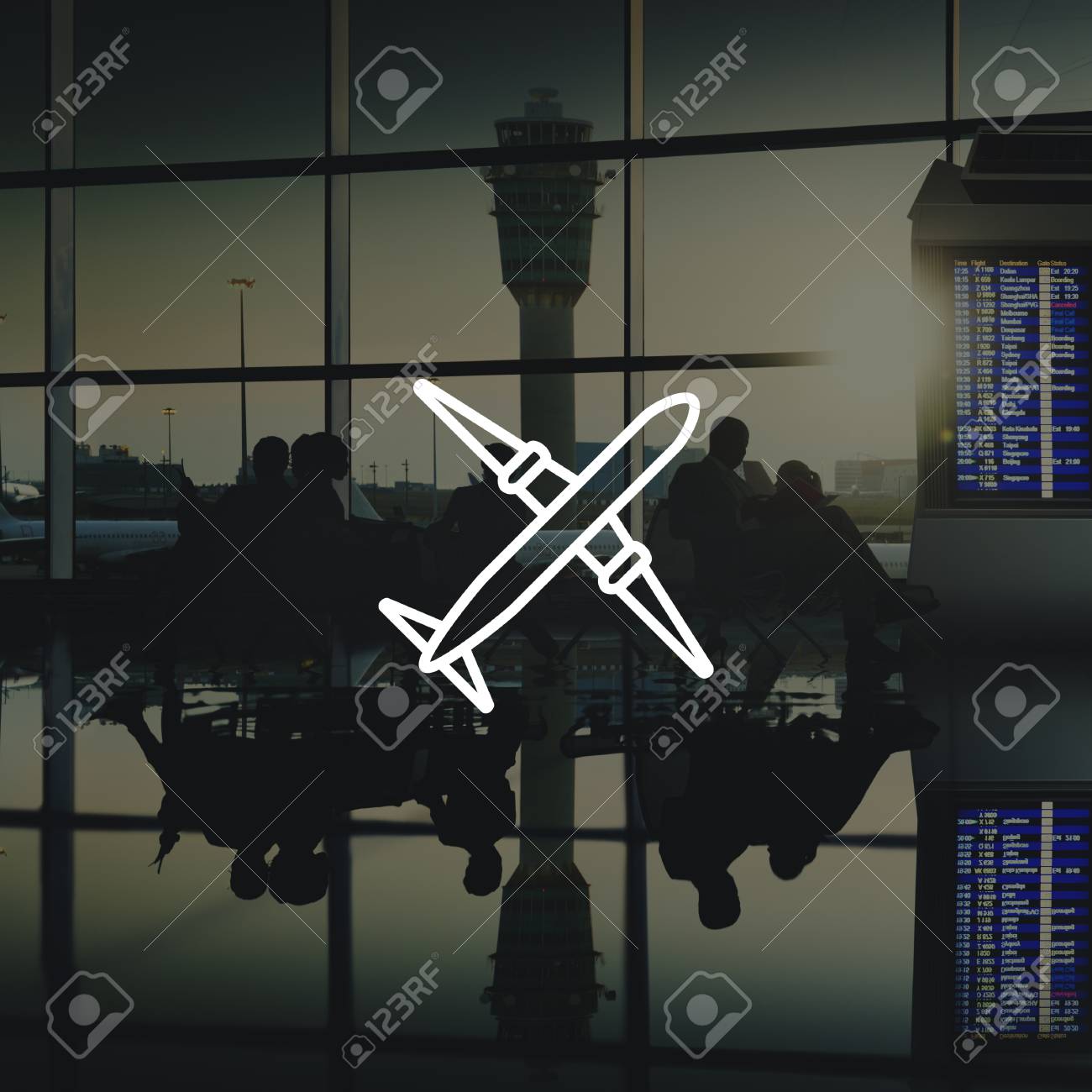 airplane transportation plane trip navigation concept stock photo