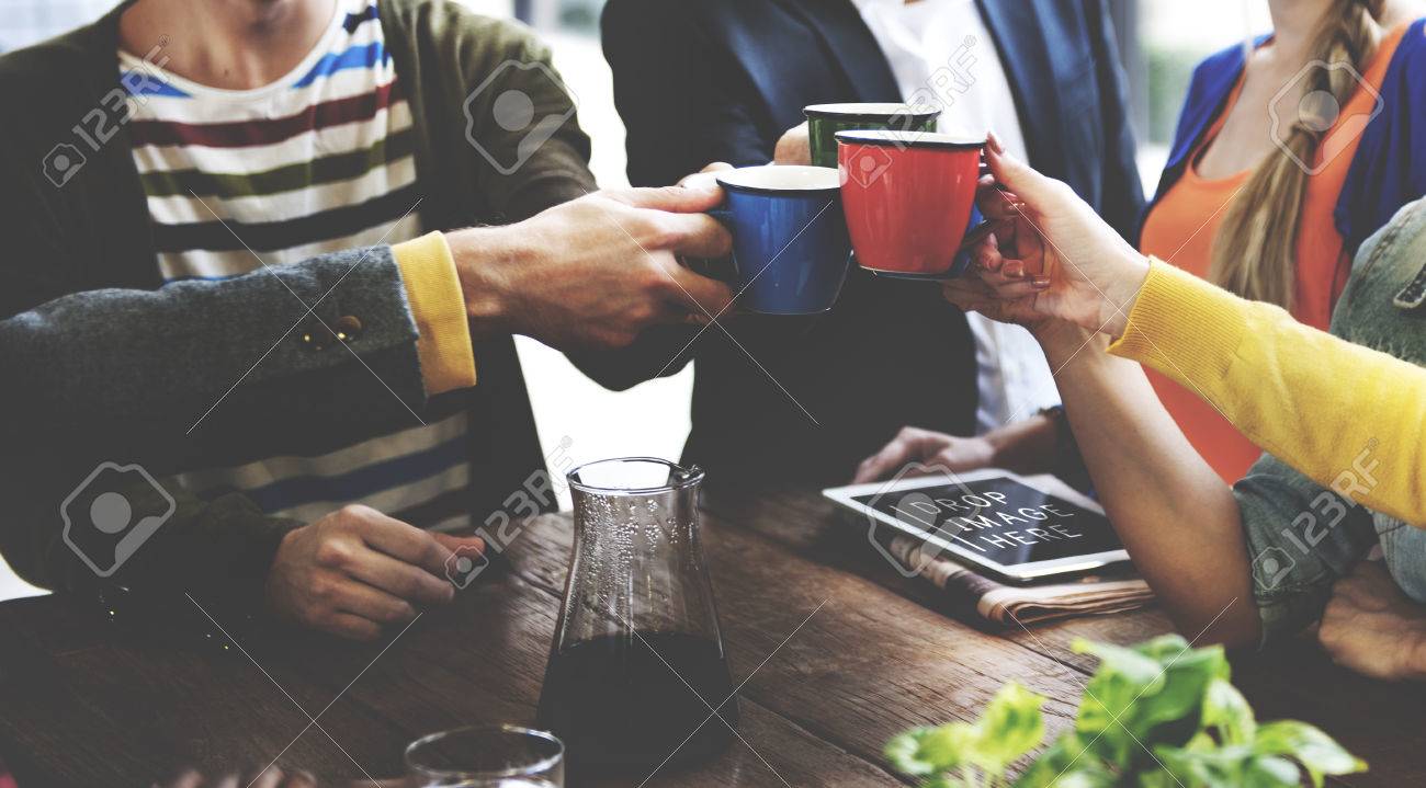 People Meeting Friendship Togetherness Coffee Shop Concept - 52337557 People Meeting Friendship Togetherness Coffee Shop Concept - 52337557