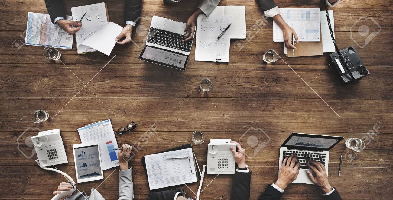 Business People Analyzing Statistics Financial Concept - 52452693 Business People Analyzing Statistics Financial Concept - 52452693