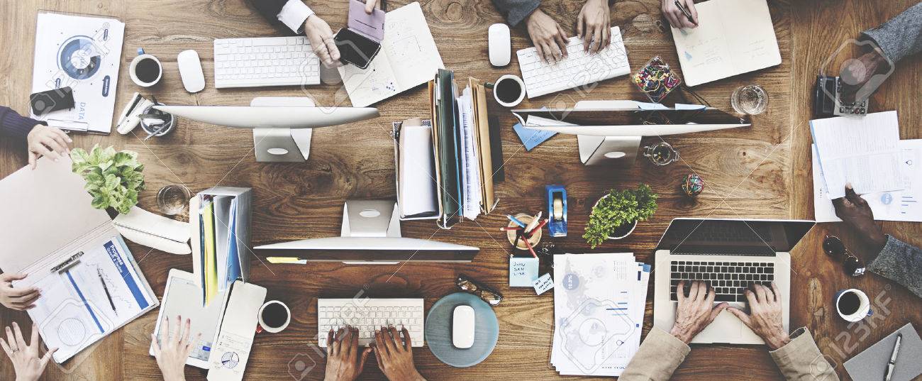 People Meeting Corporate Working Technology Startup Concept - 52485375 People Meeting Corporate Working Technology Startup Concept - 52485375
