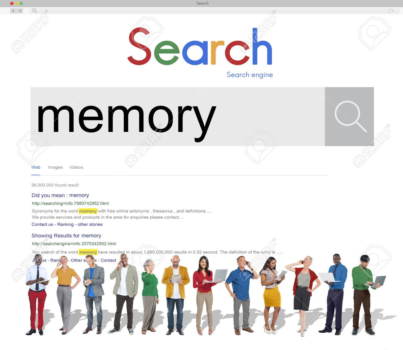 memory remember storage database recollection concept free online contact database