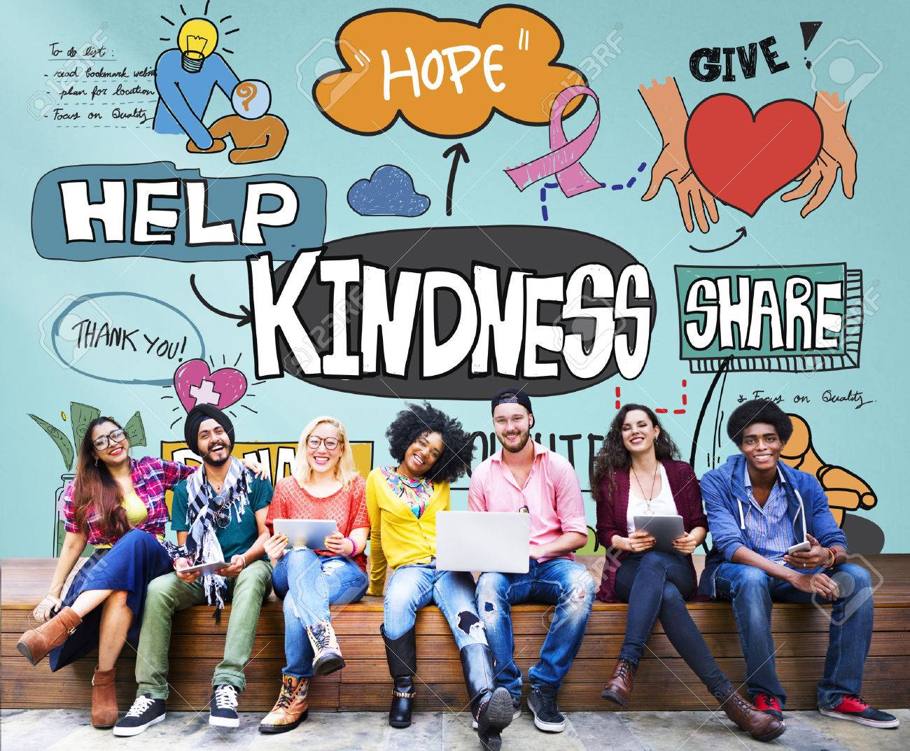 Kindness Kindly Optimistic Positive Giving Concept - 53962807 Kindness Kindly Optimistic Positive Giving Concept - 53962807