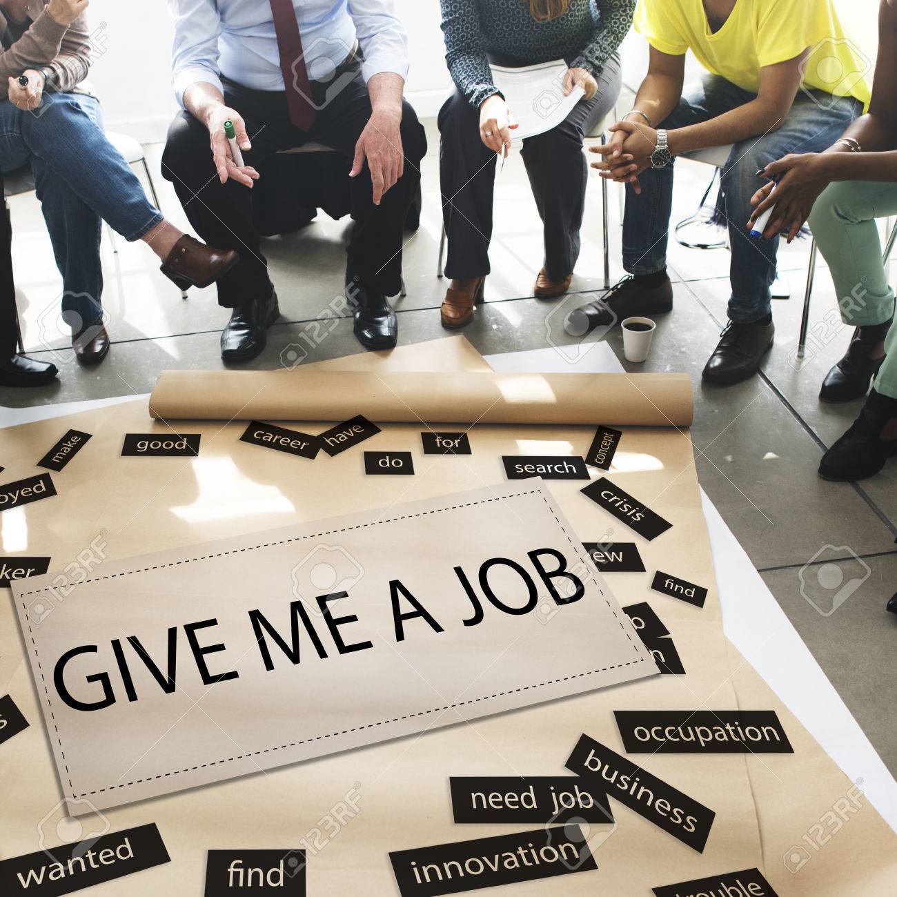 give me a job career occupation concept give me a job