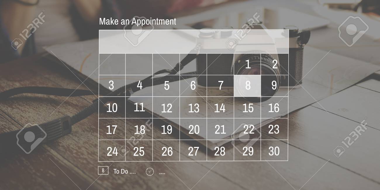 make an appointment calendar schedule organization planning concept