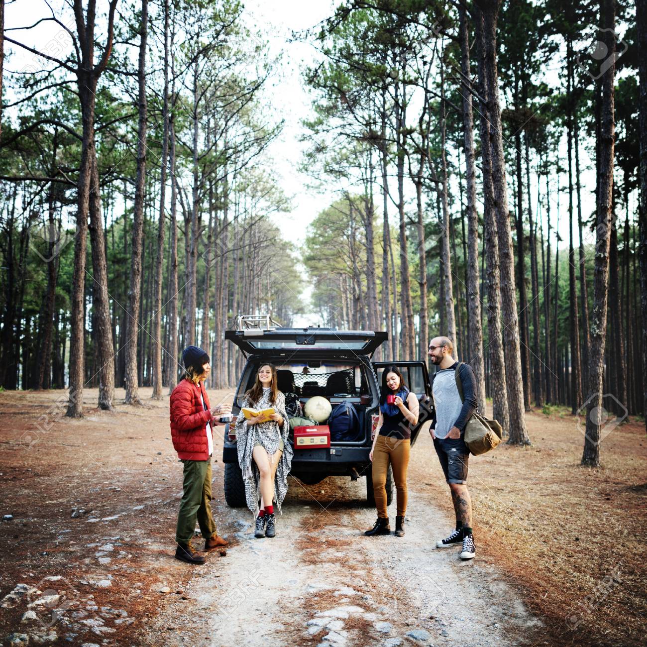 People Friendship Hangout Traveling Destination Camping Concept - 61348686 People Friendship Hangout Traveling Destination Camping Concept - 61348686