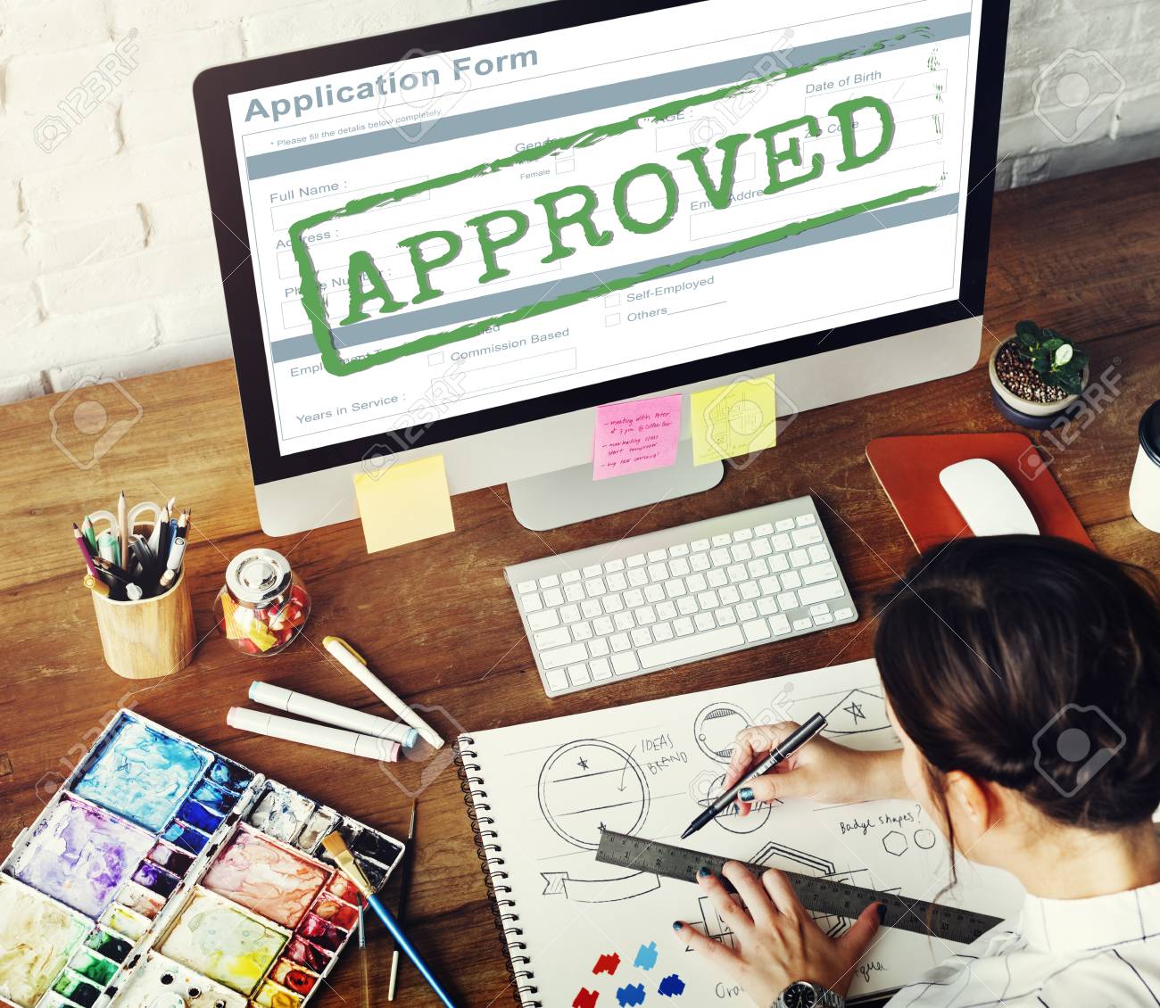 Approval Application Allowed Form Concept Approved
