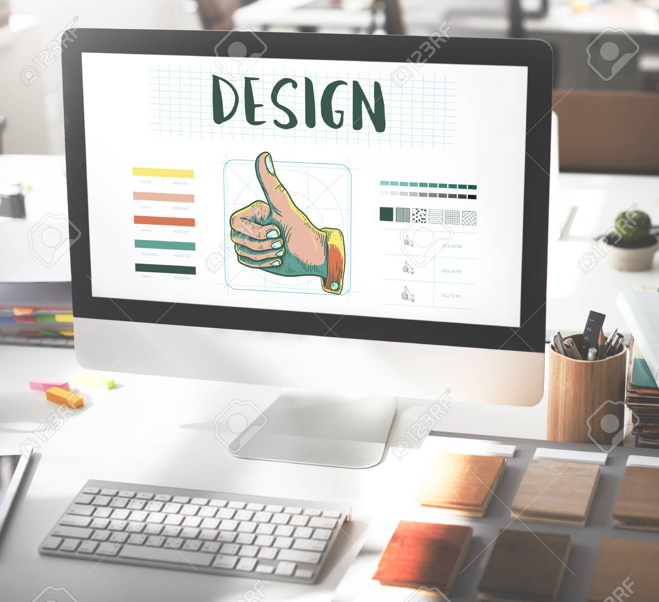 branding design practice success creative concept stock photo