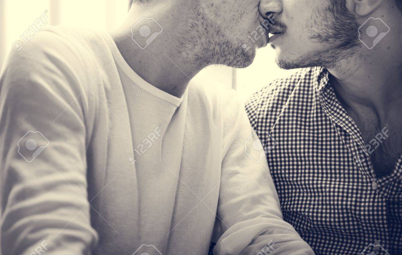 Gay Couple Love Home Concept Stock Photo Picture And Royalty Free Image Image