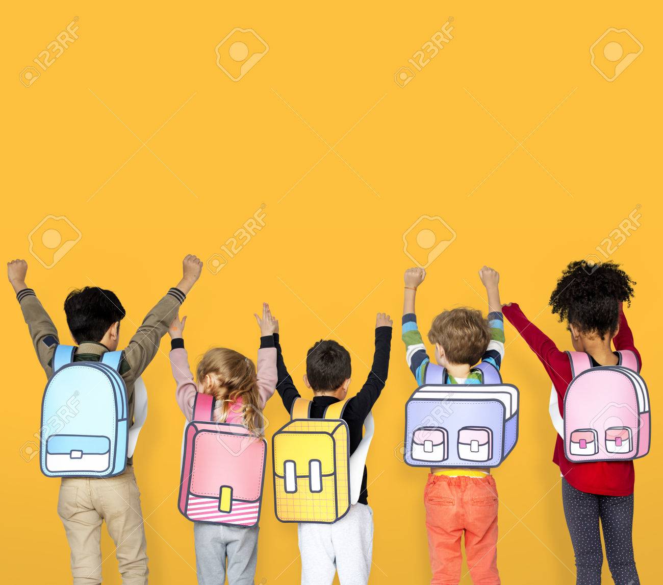 Children School Friends Illustration Concept Stock Photo, Picture ...