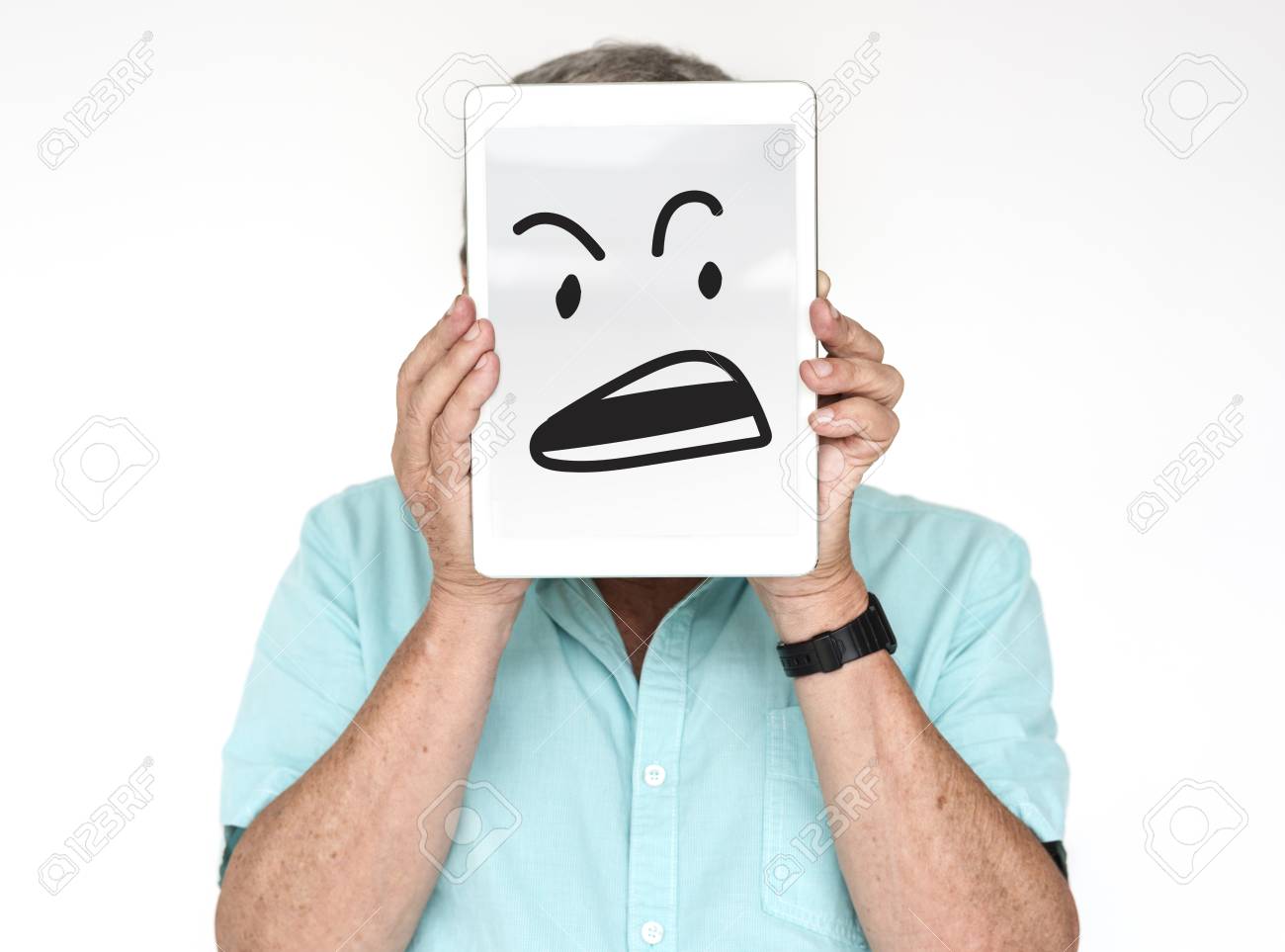 怒って怒っている猛烈な怒りの気持ち感情表現グラフィック の写真素材 画像素材 Image